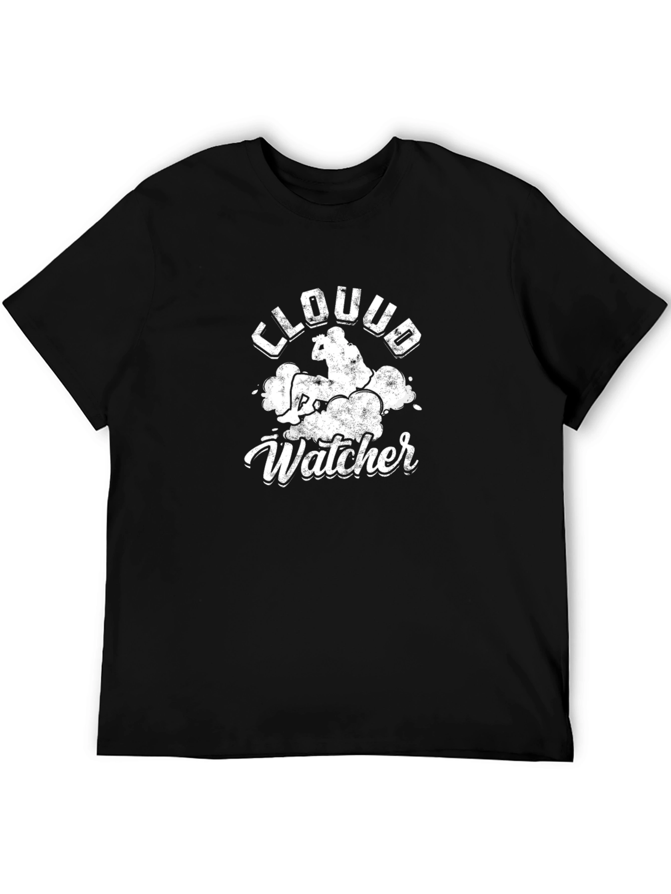 Cloud Watcher Graphic Tee - Unisex Black T-Shirt
