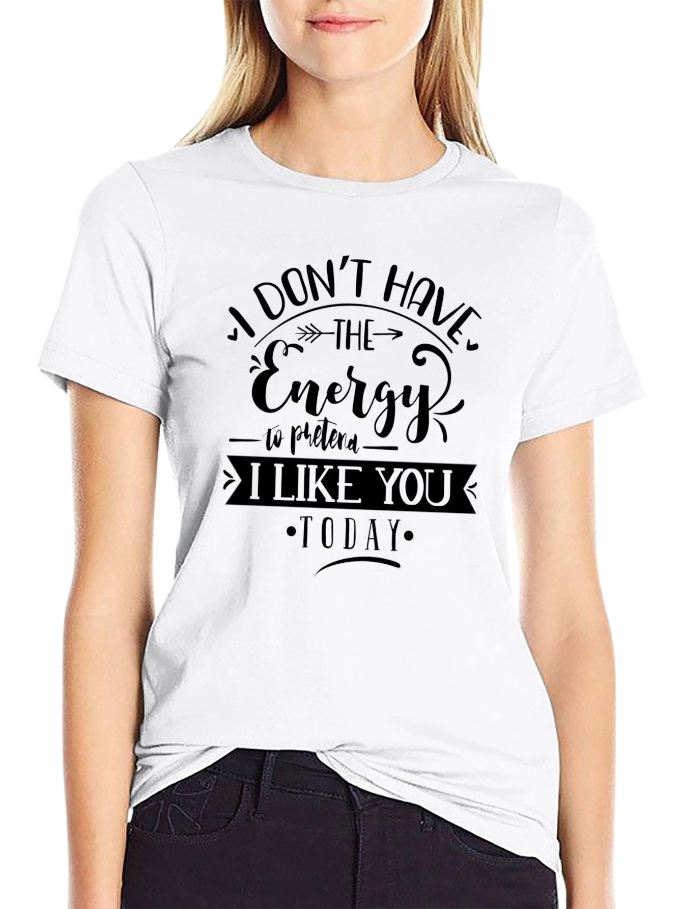 I Dont Have the Energy T-Shirt - Black