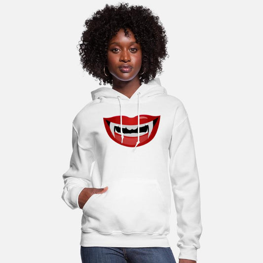 Vampire mouth with fangs and teeth