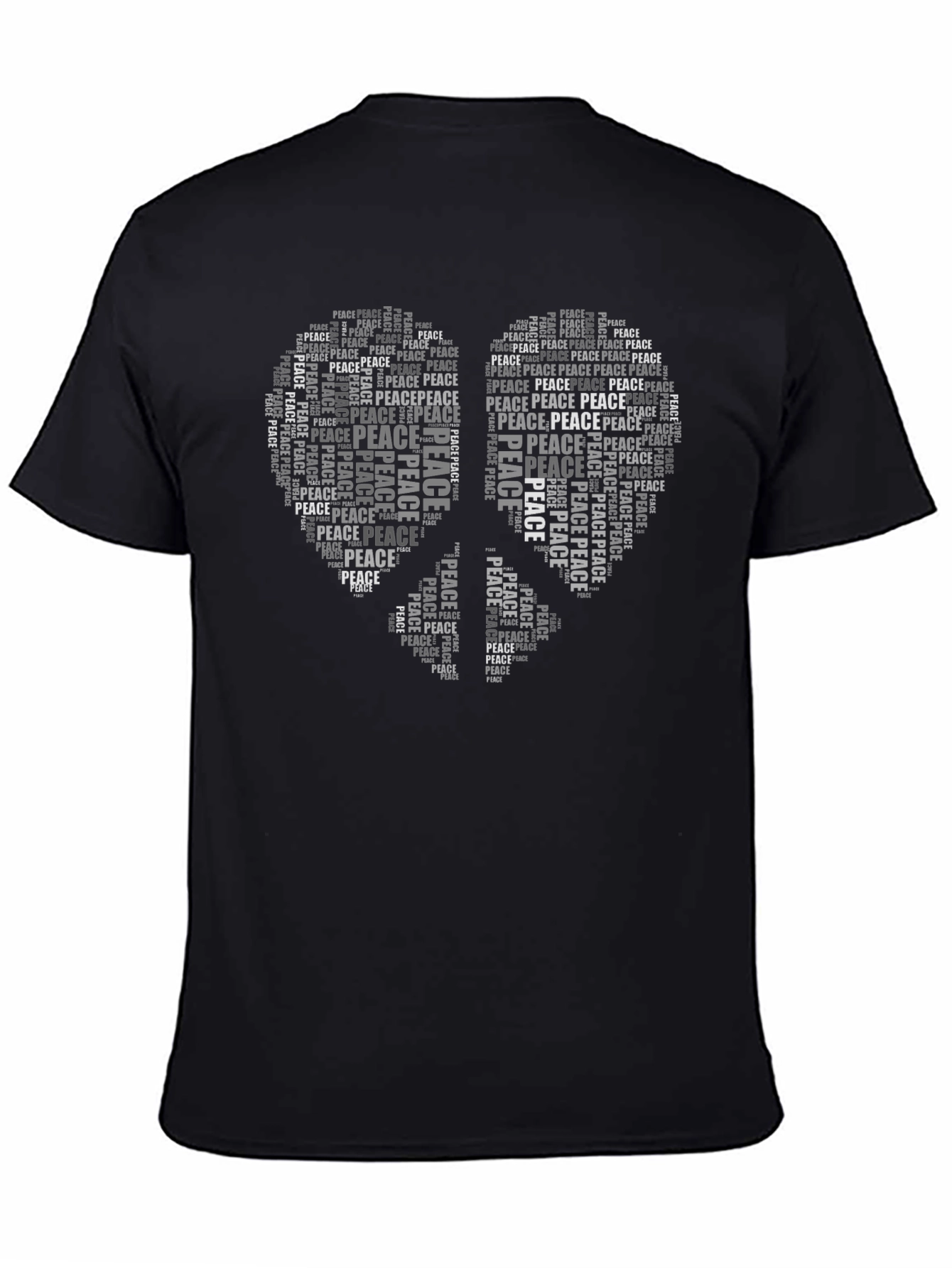 Peace Dove Word Art Graphic Tee