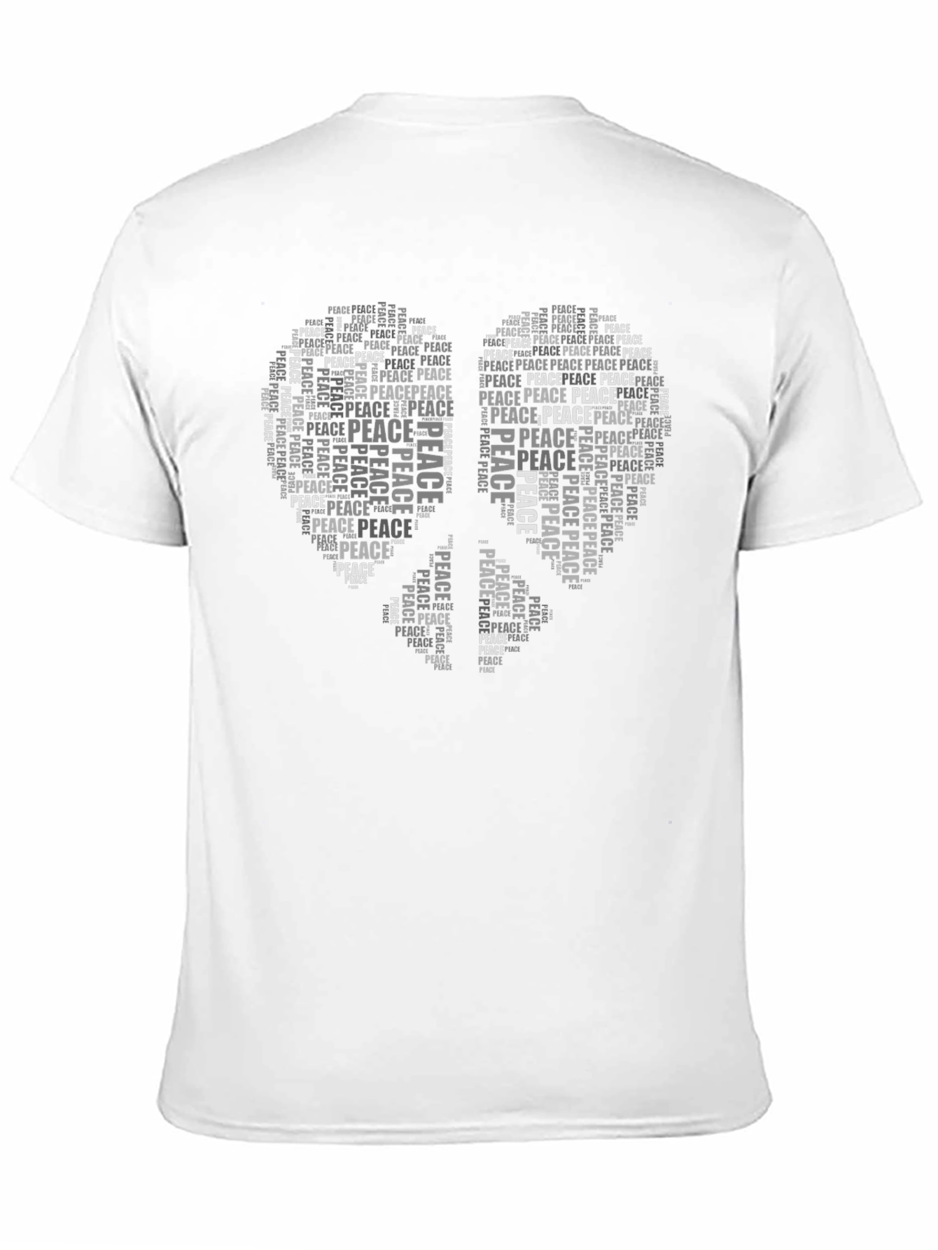 Peace Dove Word Art Graphic Tee