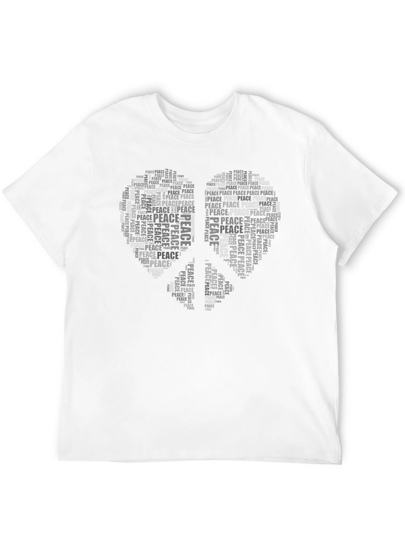 Peace Dove Word Art Graphic Tee