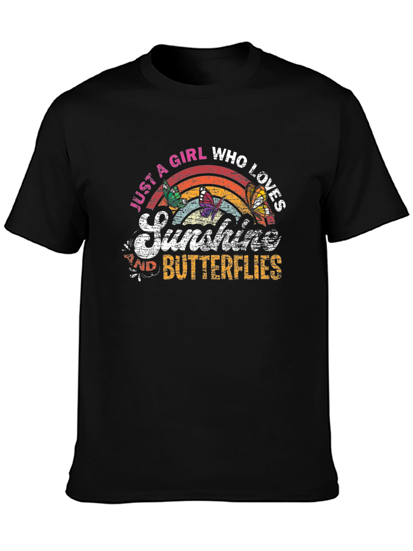 Sunshine and Butterflies Graphic T-Shirt