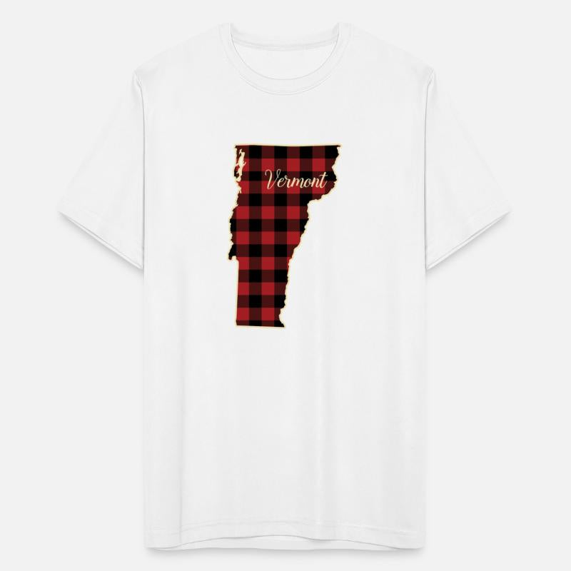 Vermont Buffalo Plaid Silhouette Home State Pride