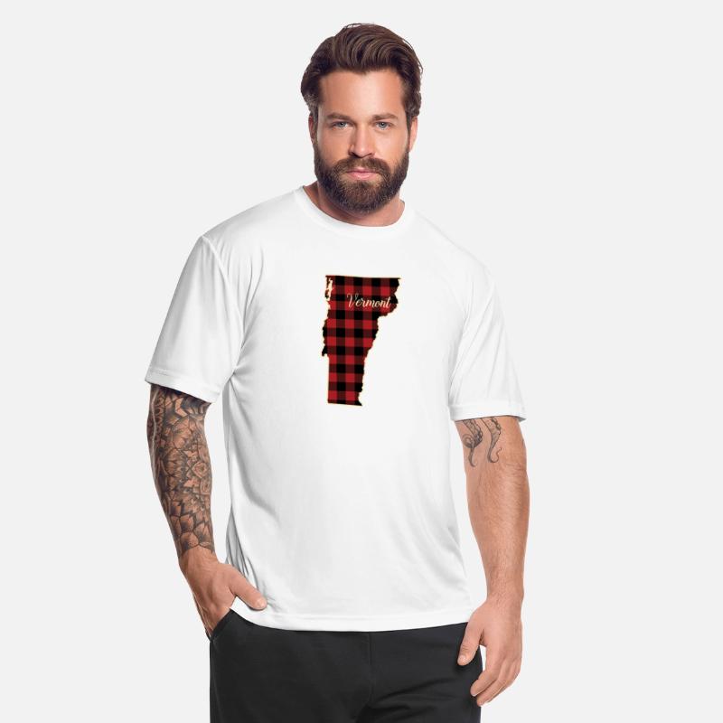 Vermont Buffalo Plaid Silhouette Home State Pride