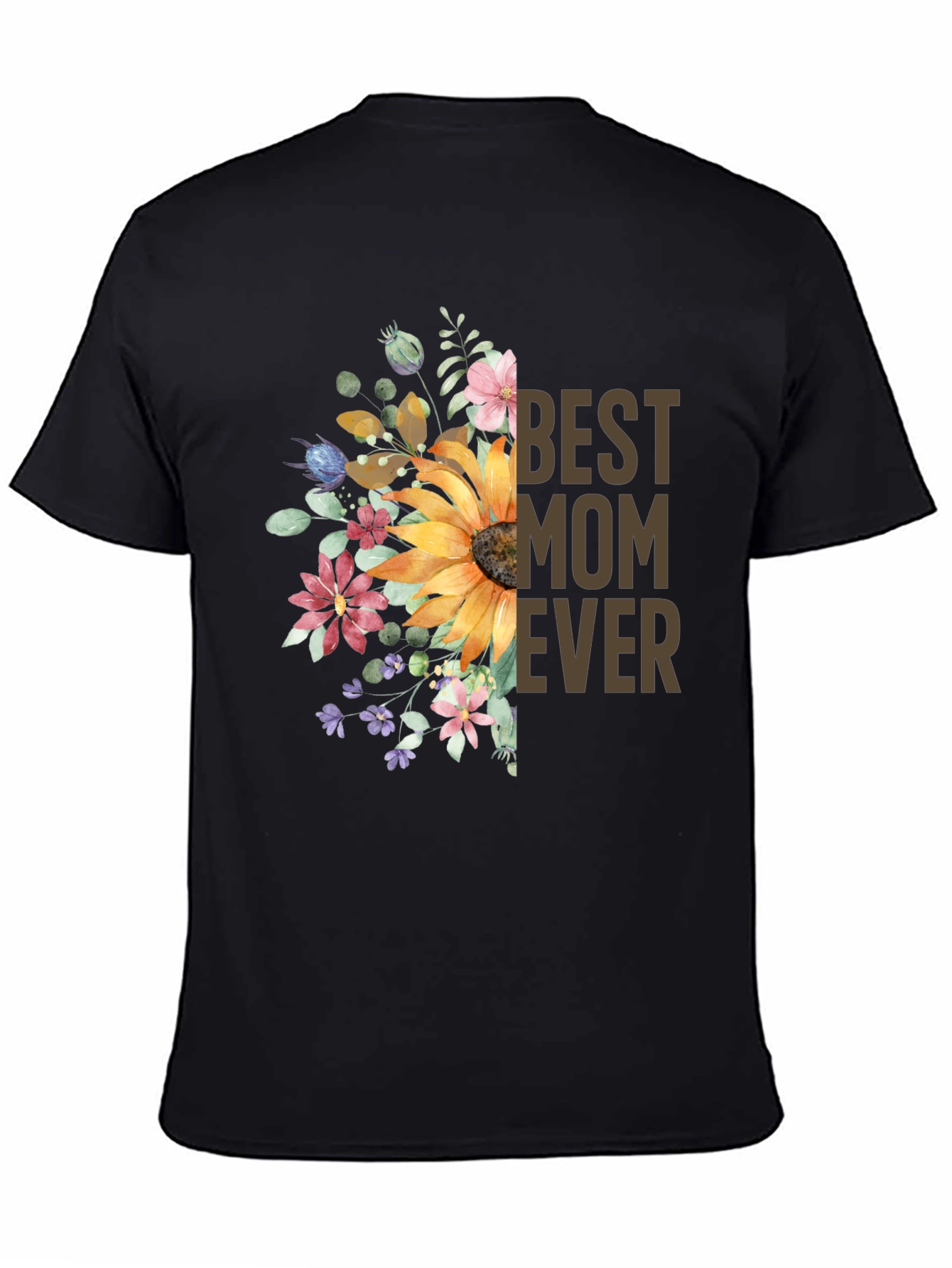 Best Mom Ever Floral Graphic Tee