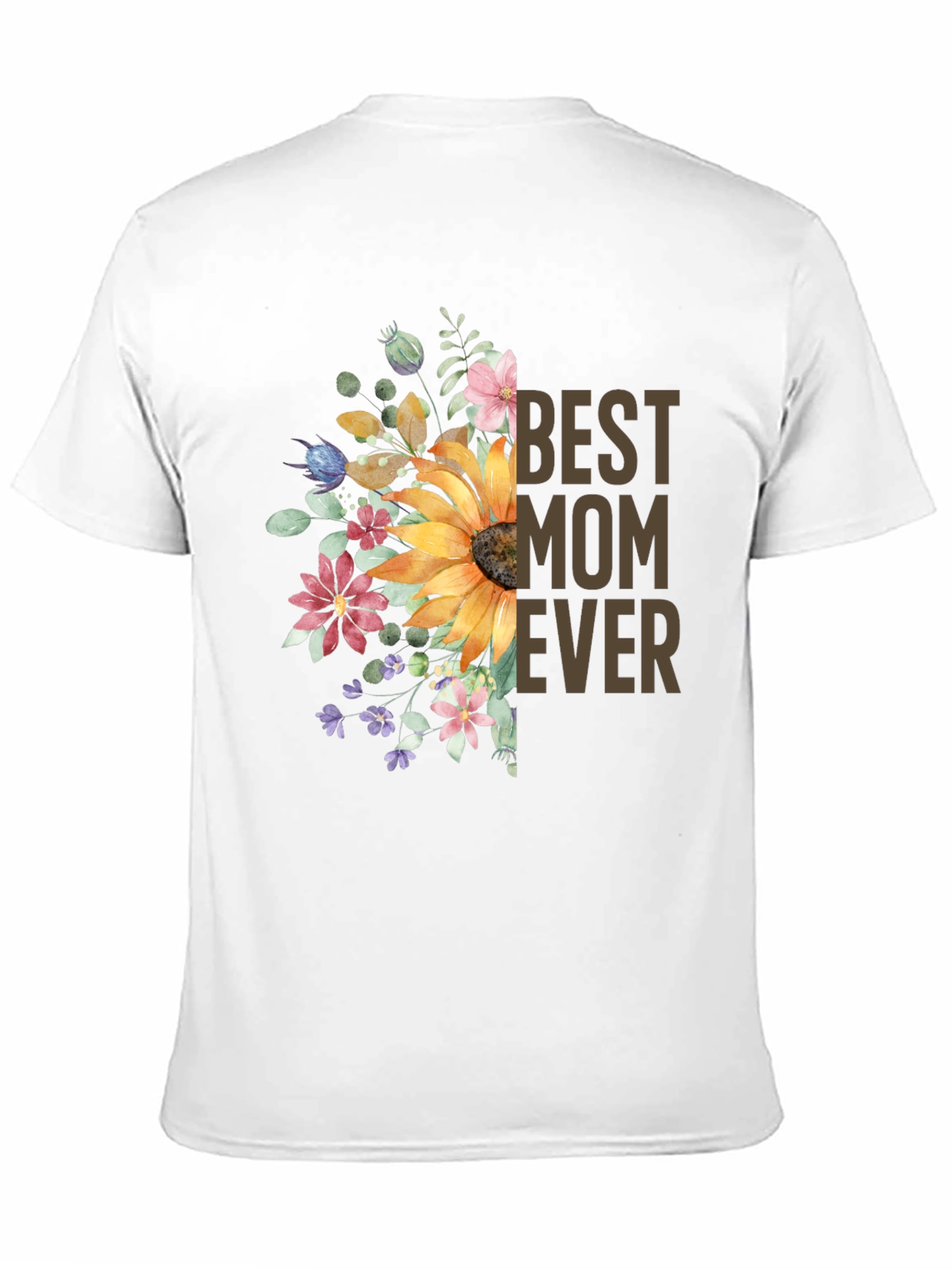 Best Mom Ever Floral Graphic Tee