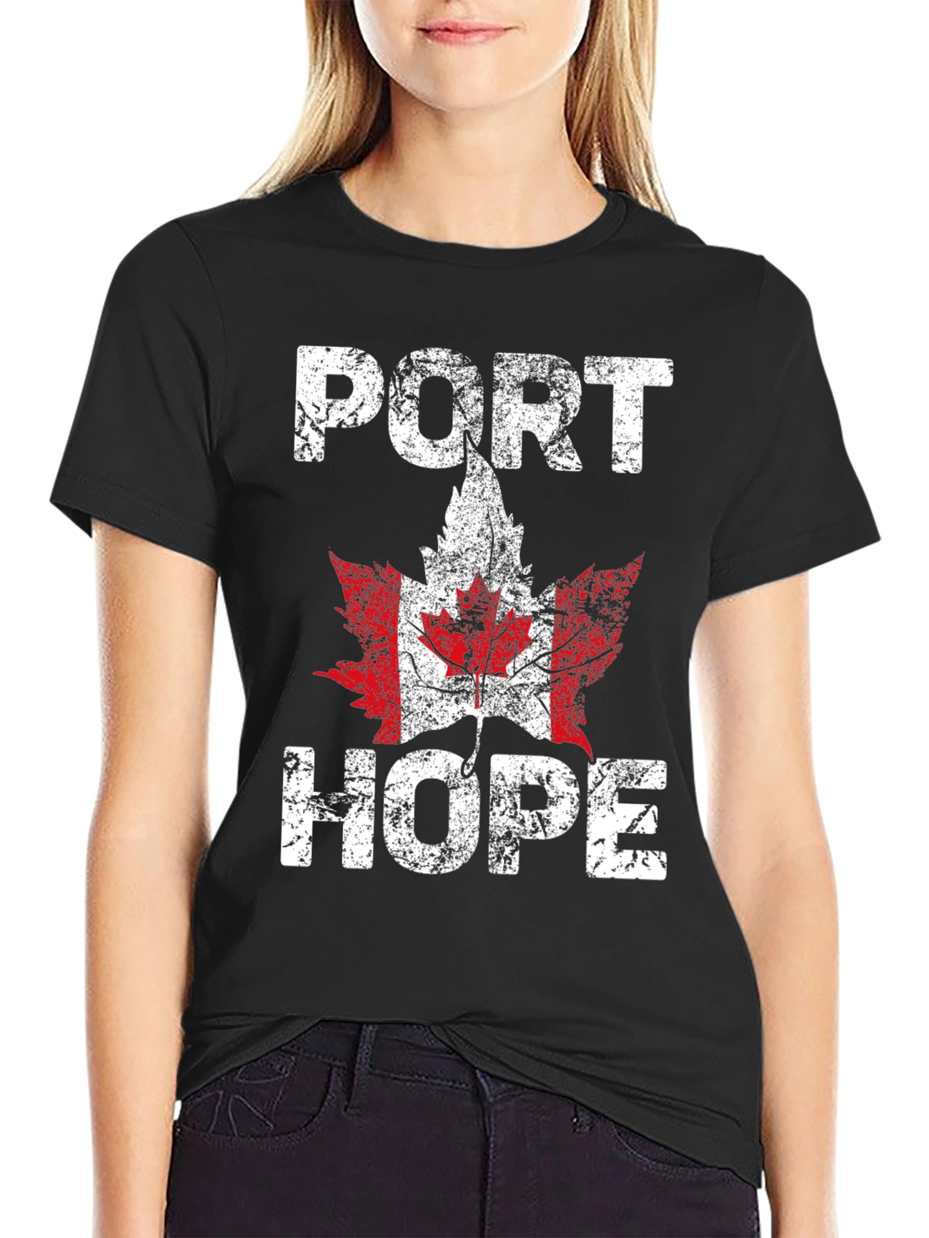 Port Hope Canada Maple Leaf T-Shirt
