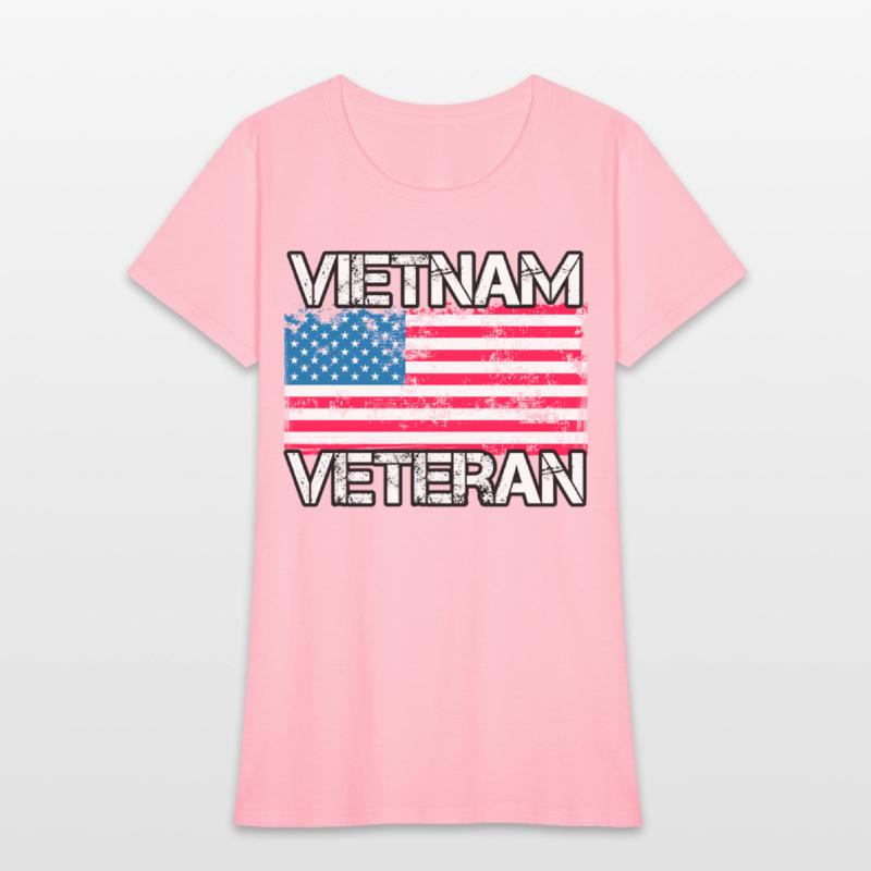 Vietnam Veteran Us Flag Military Vet