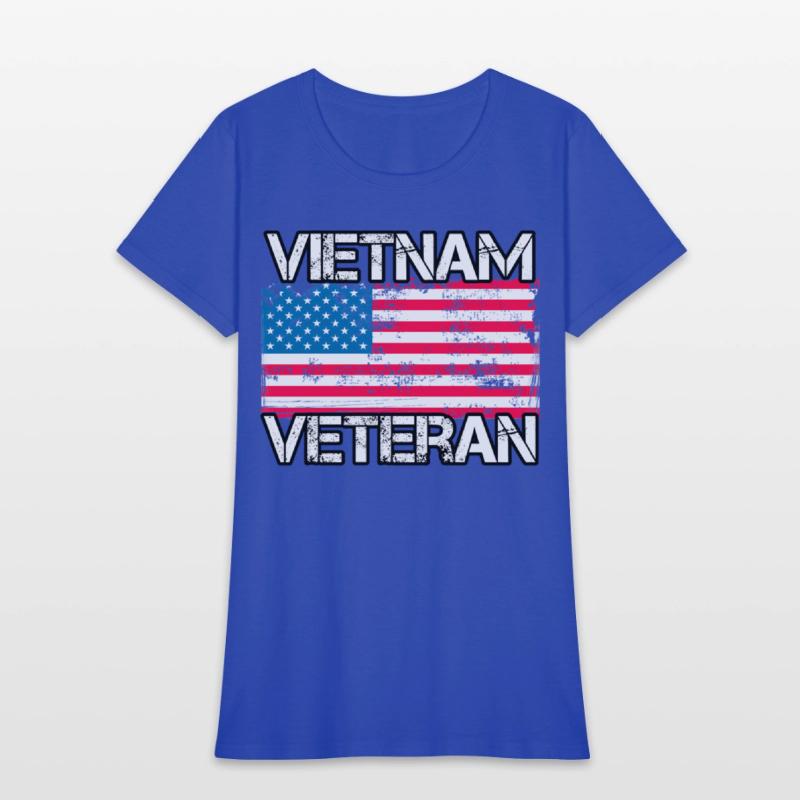Vietnam Veteran Us Flag Military Vet