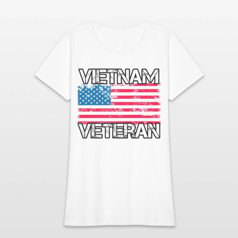 Vietnam Veteran Us Flag Military Vet