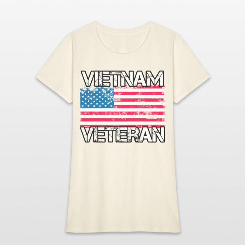 Vietnam Veteran Us Flag Military Vet