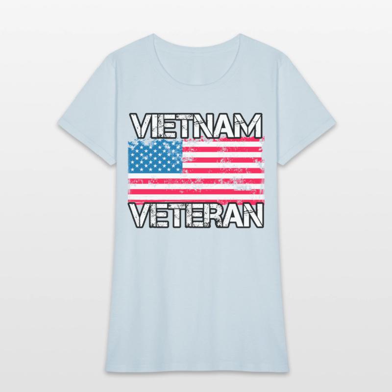Vietnam Veteran Us Flag Military Vet