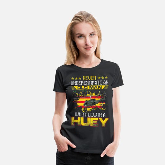 Vietnam Veteran Vet T shirt Uh-1 Huey Helicopter