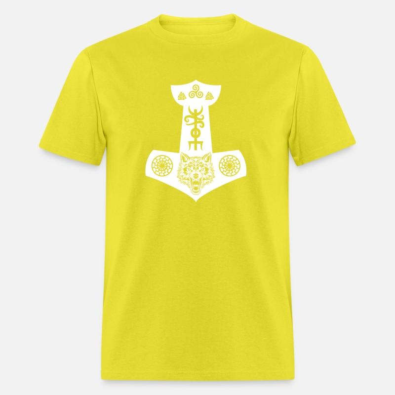 Viking Metal Thor's Hammer Germanic Symbols Runes