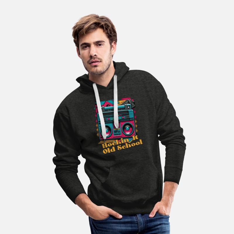 Vintage 80s Boombox with Rockin it Old School