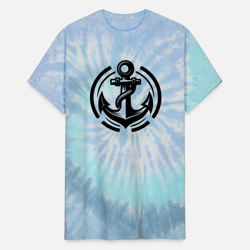 Vintage Old Wet Anchor With Thick Rope