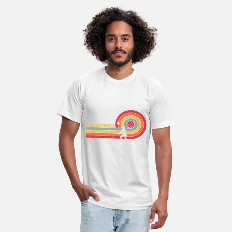 Vintage Volleyball Retro Sunset Volleyball Player