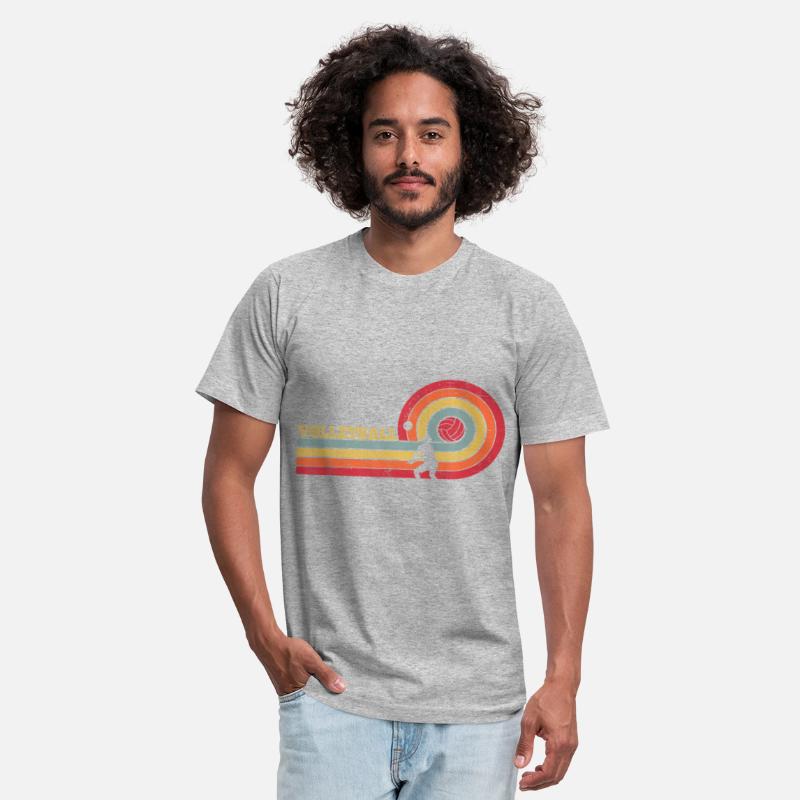 Vintage Volleyball Retro Sunset Volleyball Player