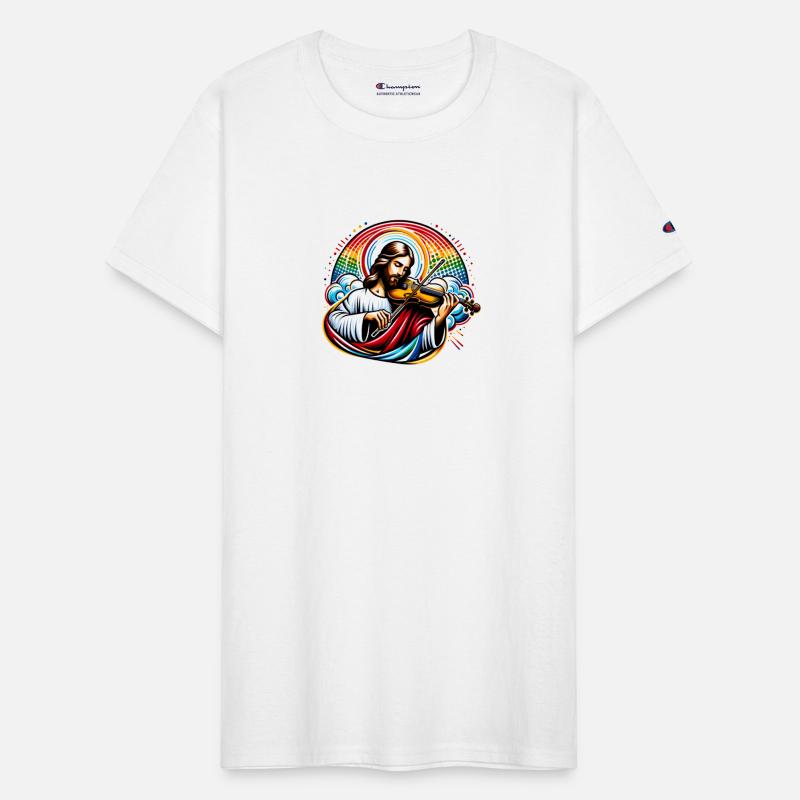 Violin and Jesus Christ music design