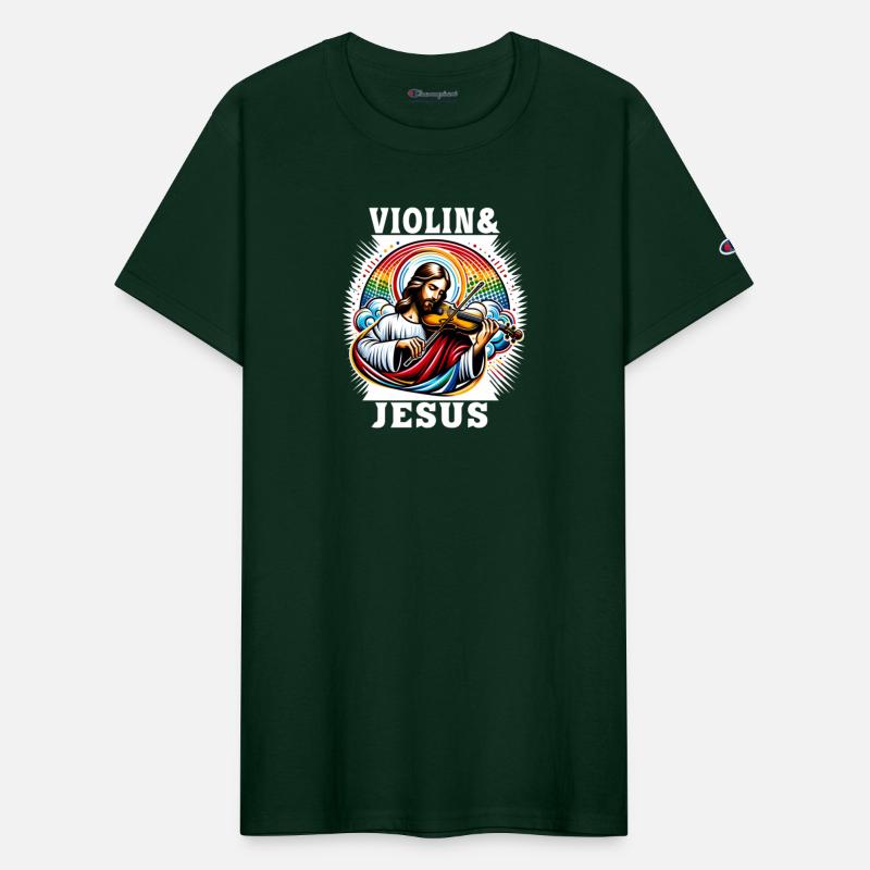 Violin and Jesus Christ music design