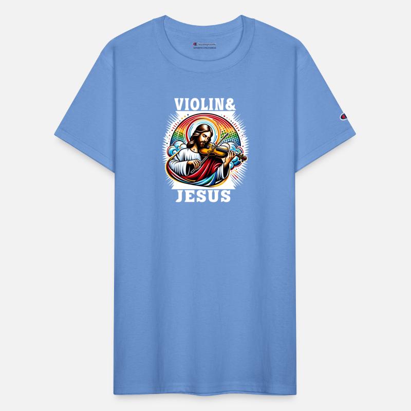 Violin and Jesus Christ music design