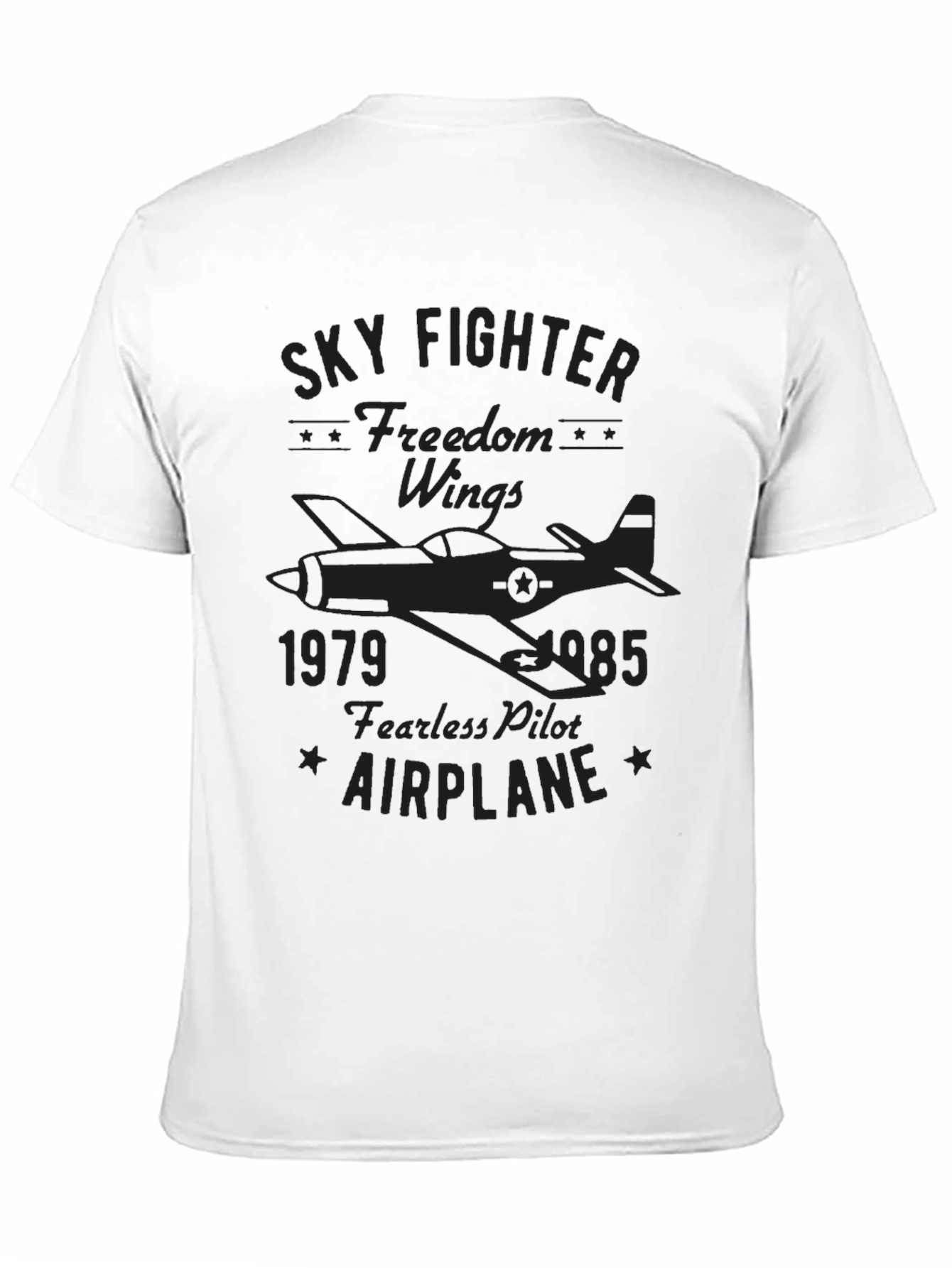Sky Fighter Airplane T-Shirt - Freedom Wings Tee