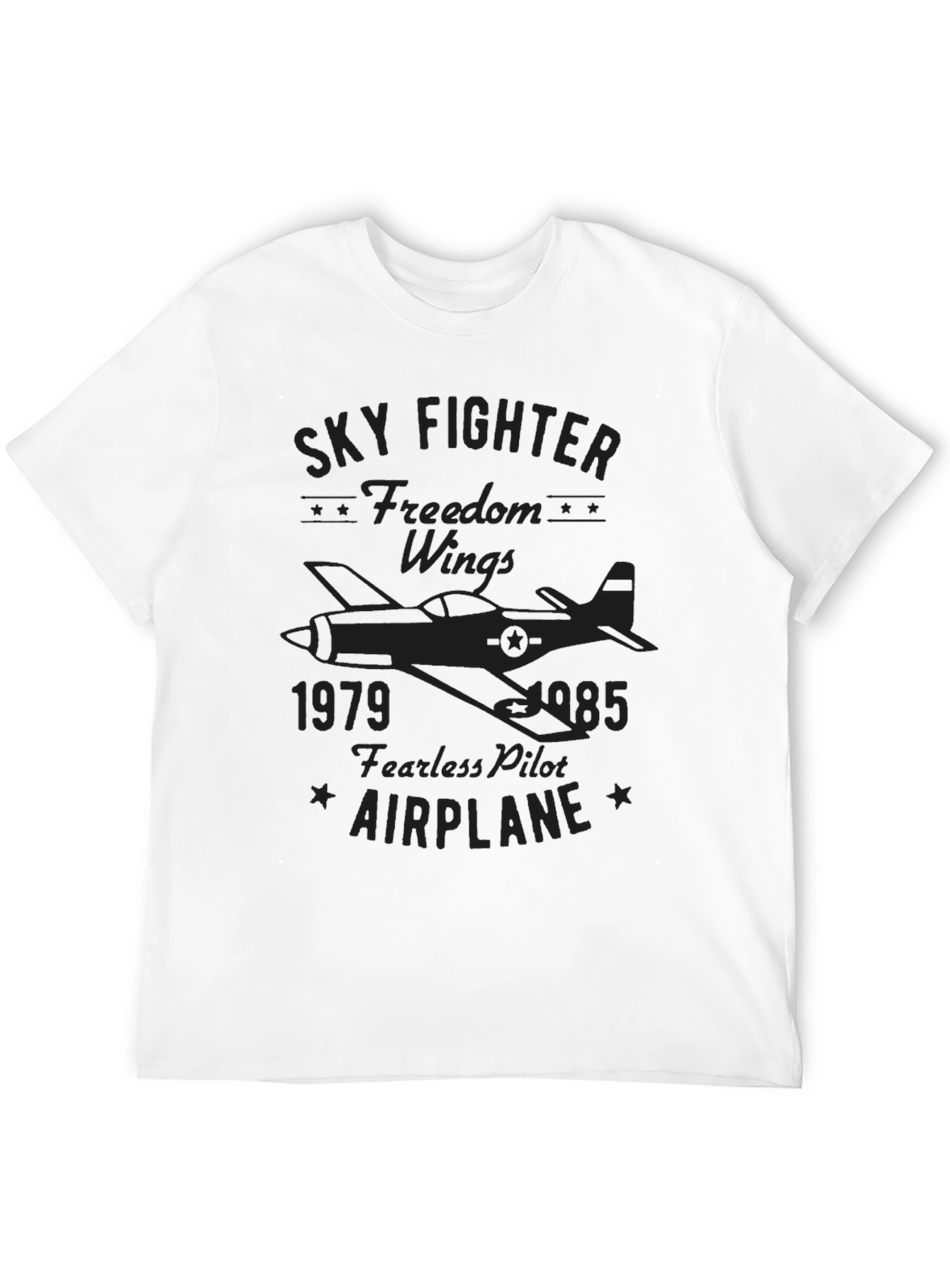 Sky Fighter Airplane T-Shirt - Freedom Wings Tee