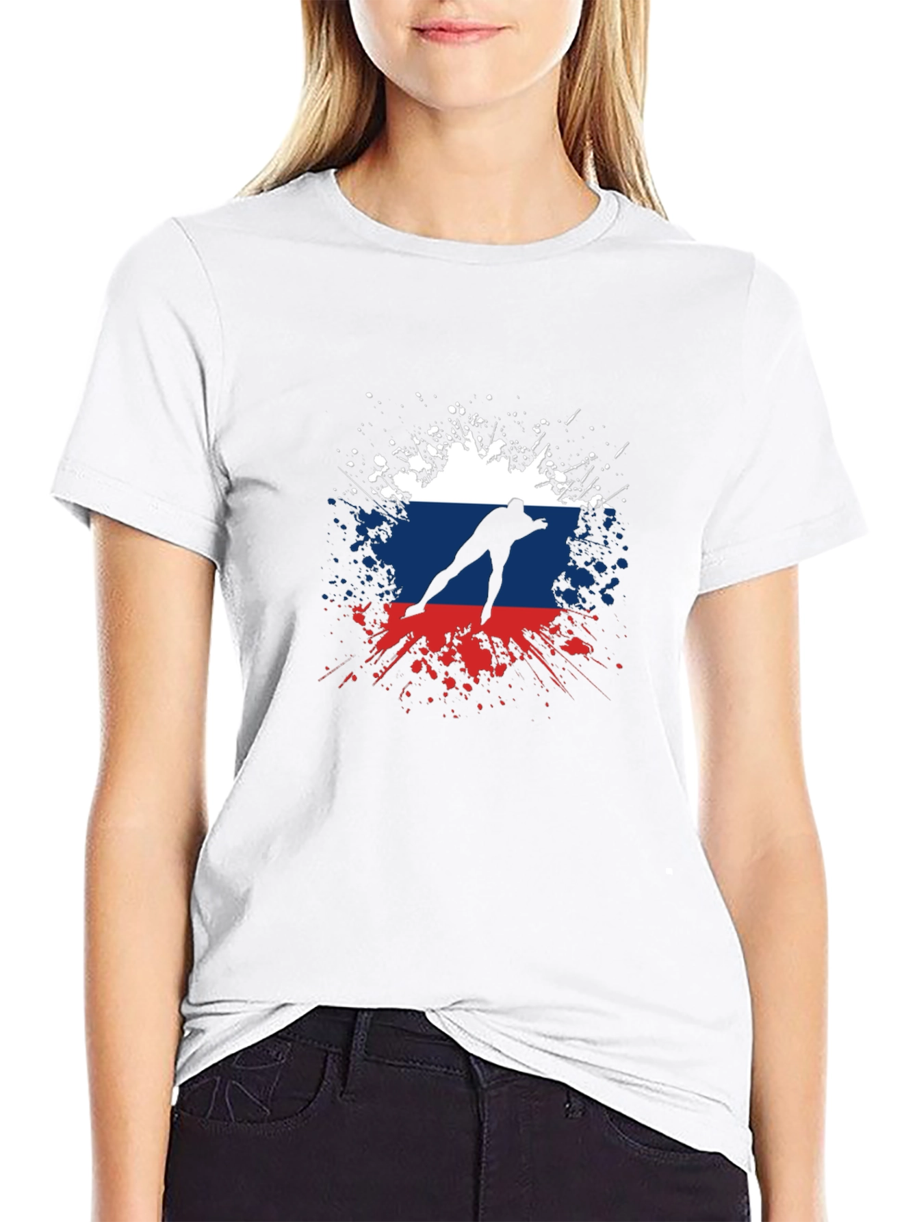 Russia Speed Skating T-Shirt