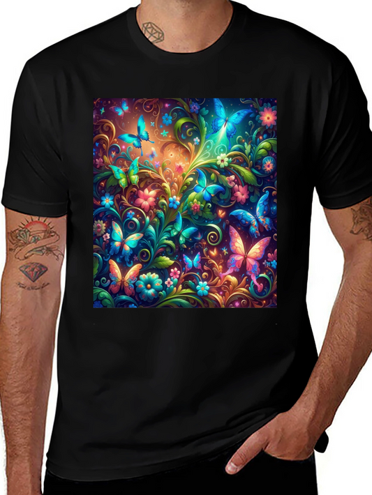 Butterfly Garden T-Shirt - Vibrant Graphic Tee