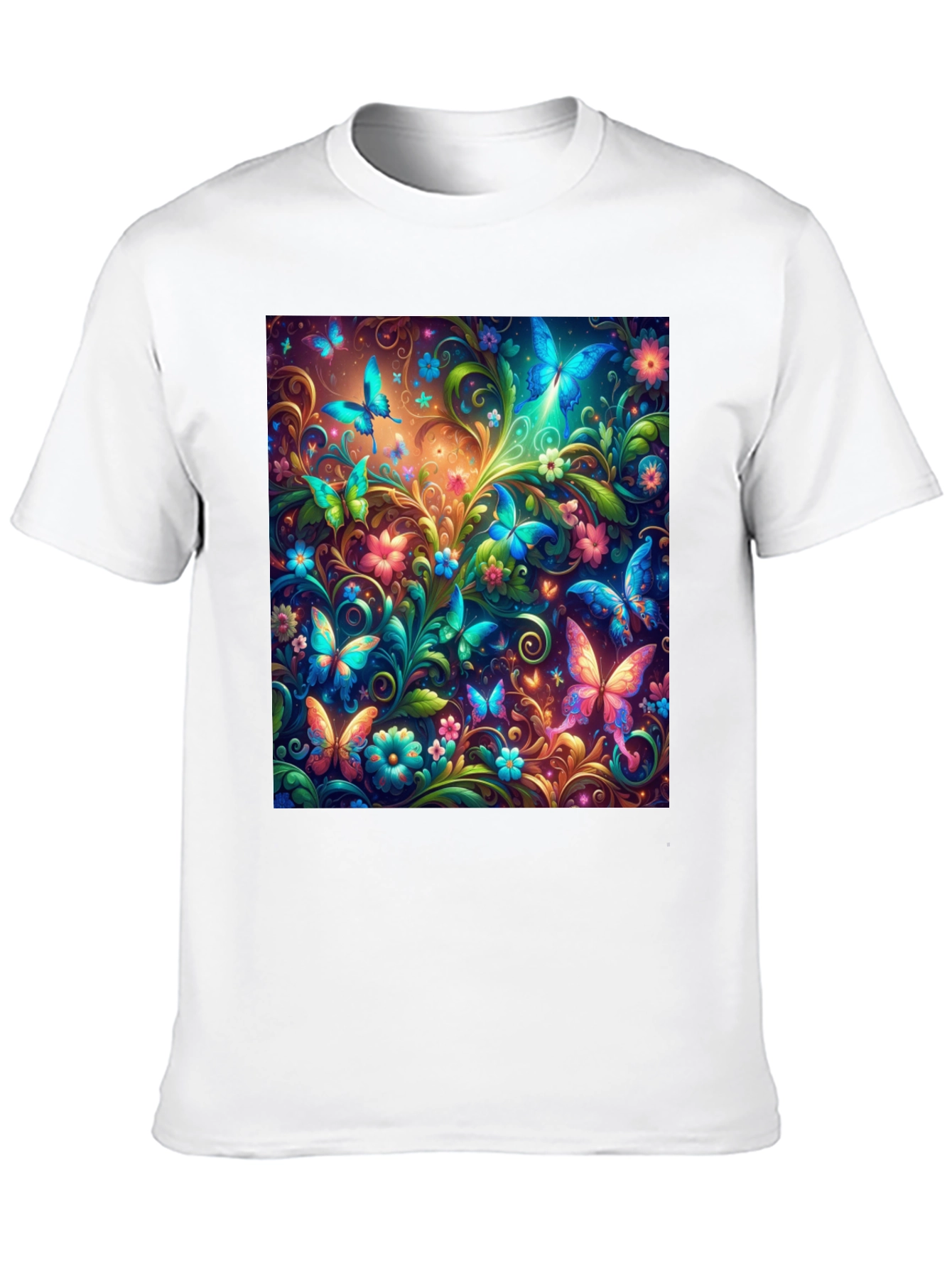 Butterfly Garden T-Shirt - Vibrant Graphic Tee