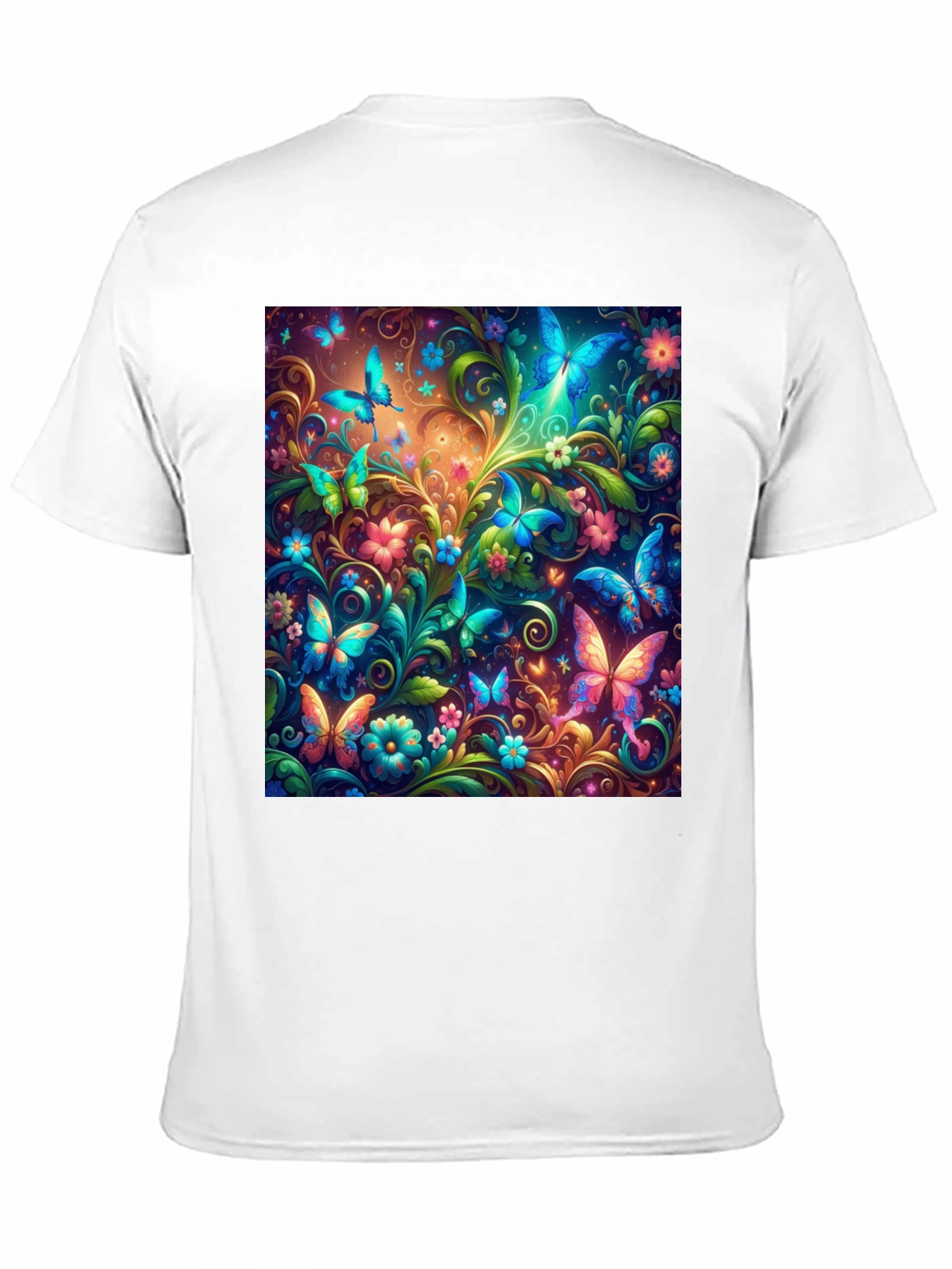 Butterfly Garden T-Shirt - Vibrant Graphic Tee