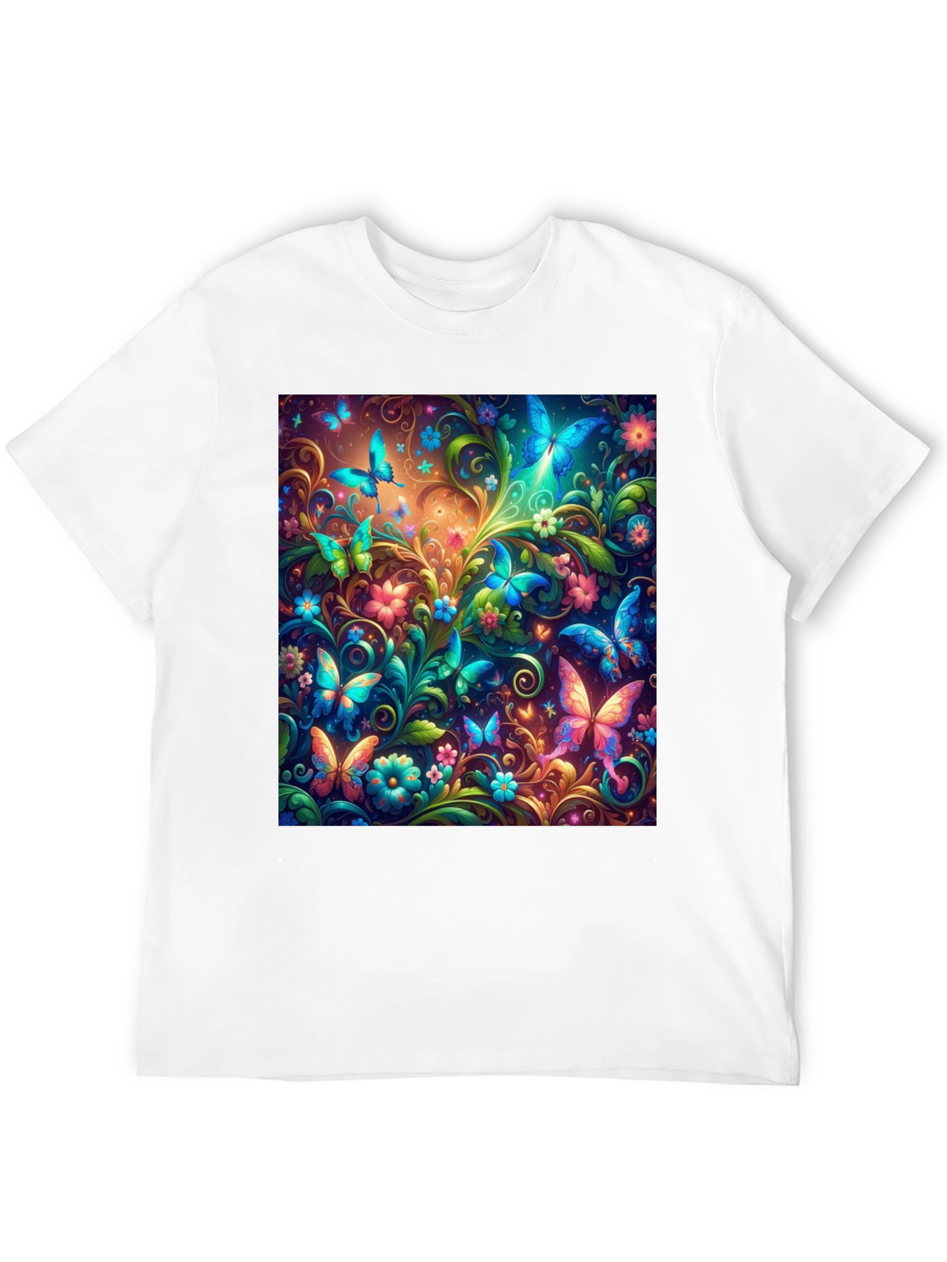 Butterfly Garden T-Shirt - Vibrant Graphic Tee