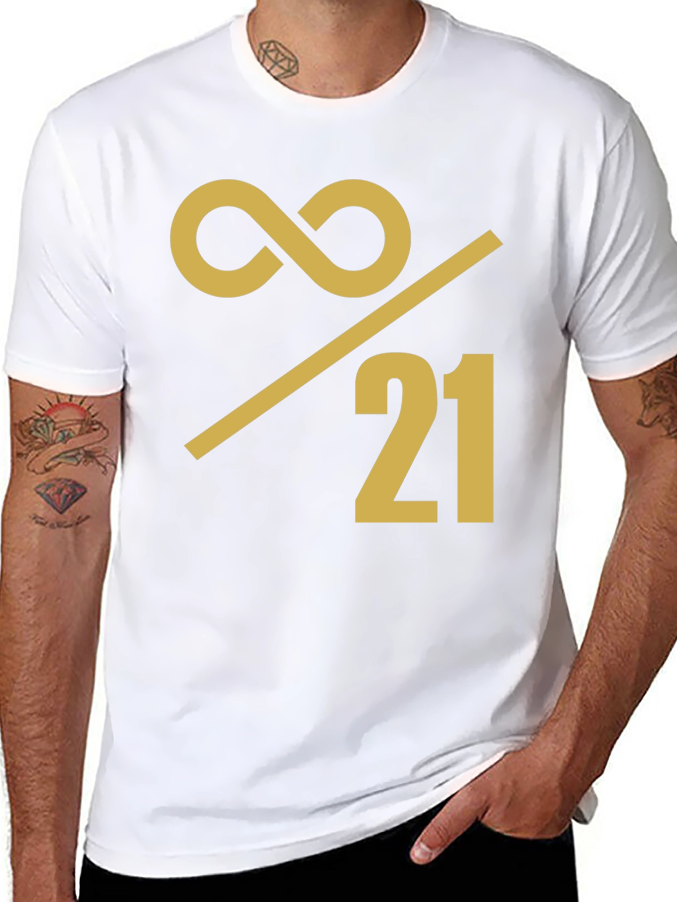Infinity Over 21 Graphic Tee - Bold Statement Shirt