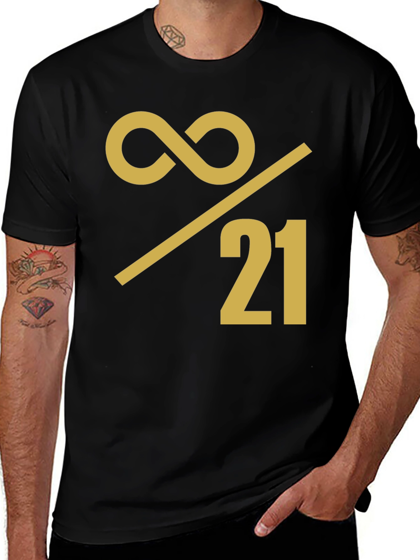 Infinity Over 21 Graphic Tee - Bold Statement Shirt
