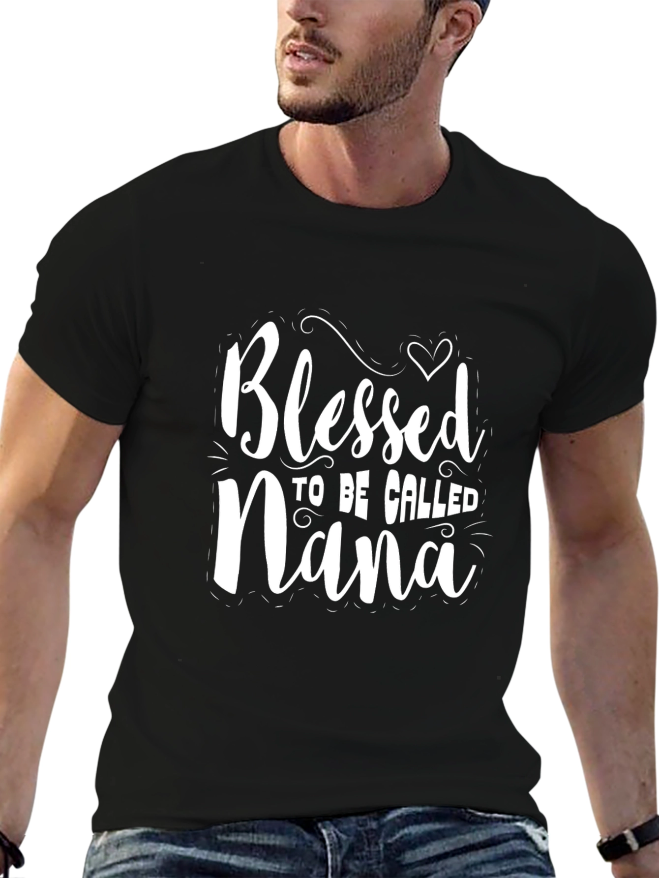 Blessed To Be Called Nana Black T-Shirt