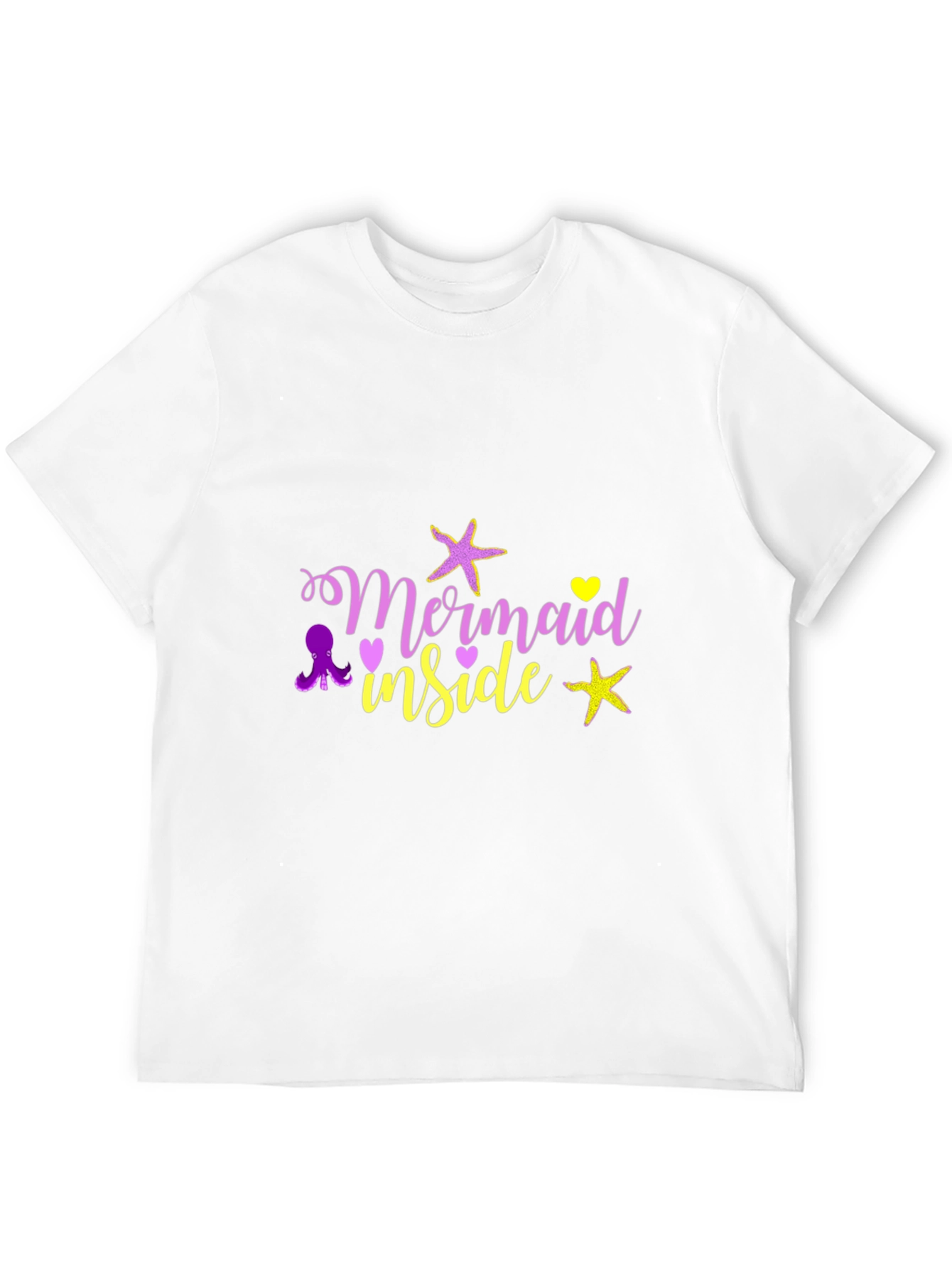 Mermaid Inside Graphic T-Shirt - Black