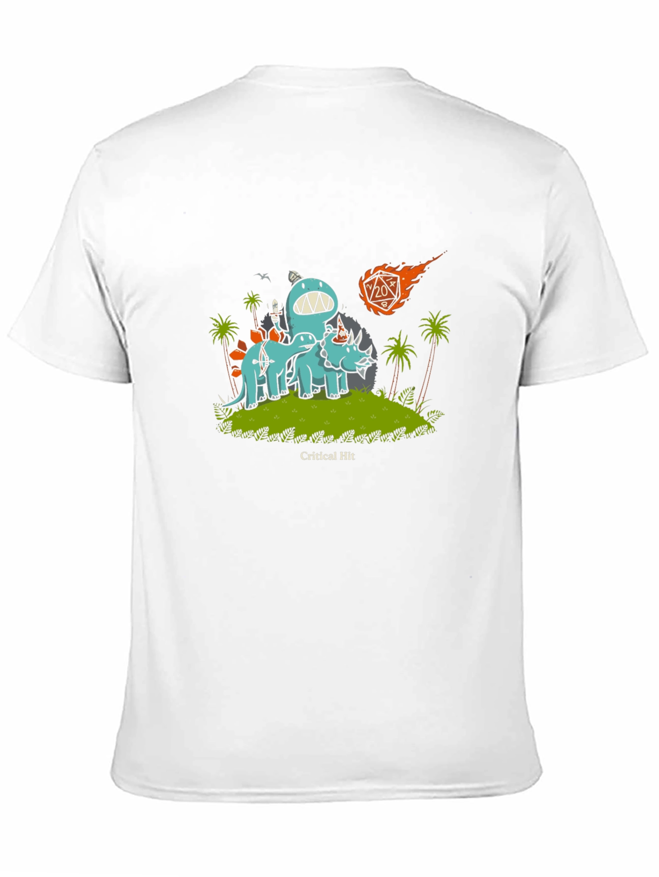 D&D Dinosaur Critical Hit T-Shirt
