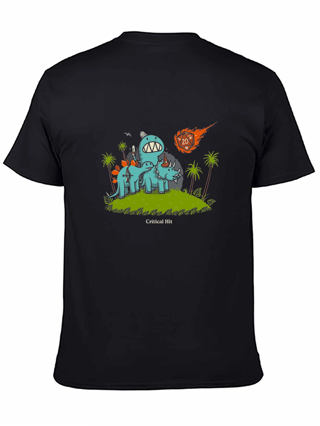 D&D Dinosaur Critical Hit T-Shirt