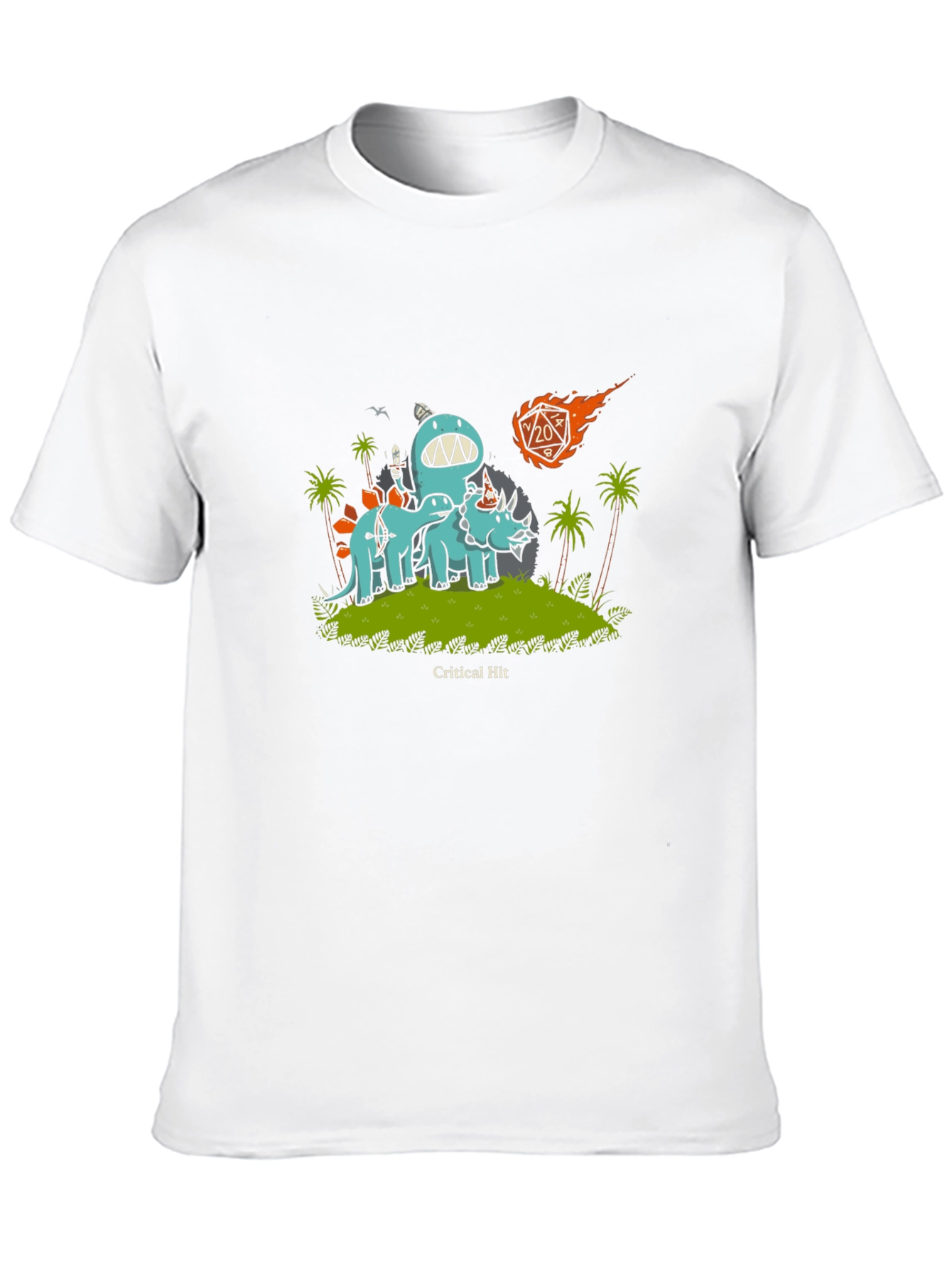 D&D Dinosaur Critical Hit T-Shirt