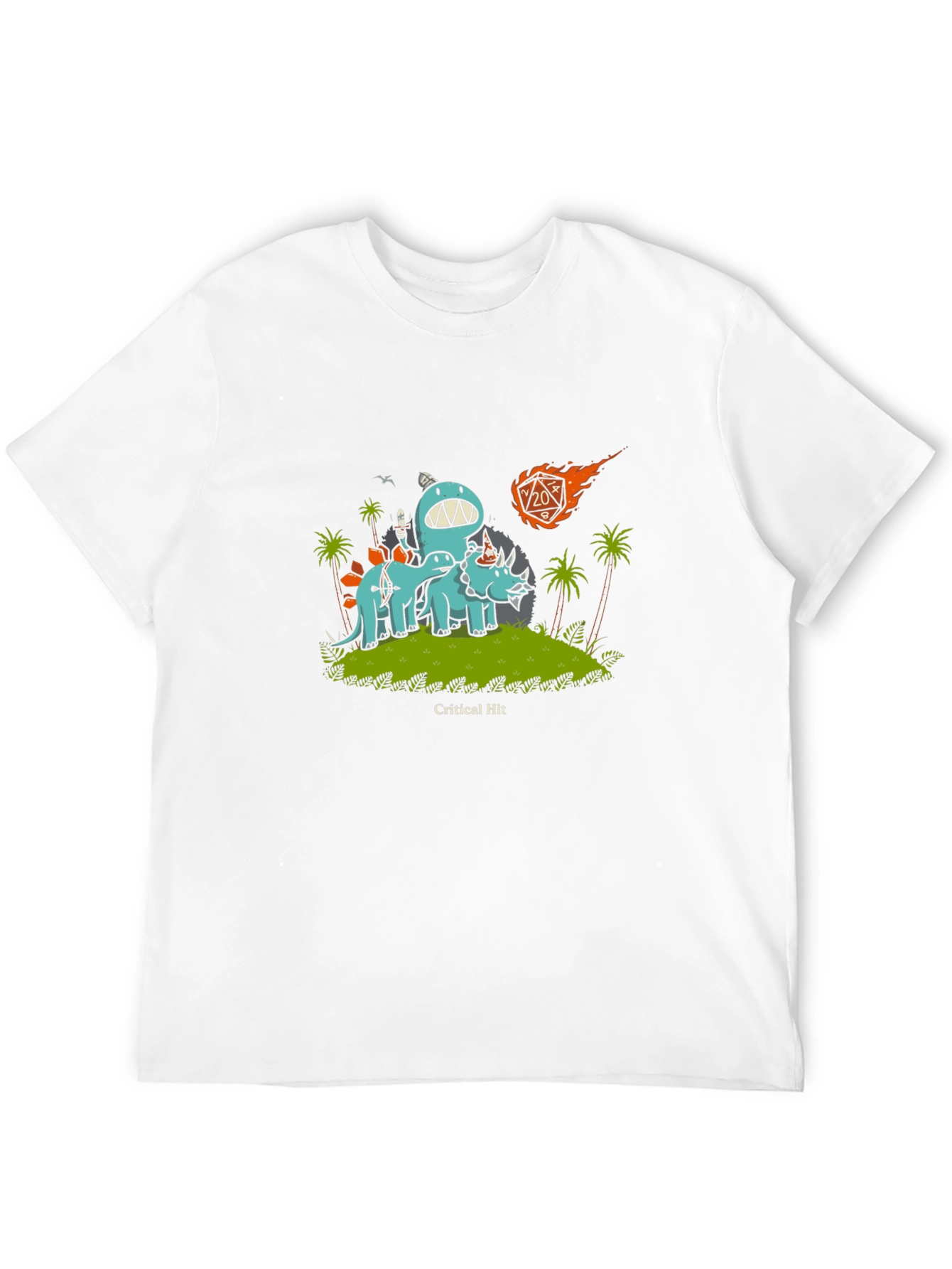 D&D Dinosaur Critical Hit T-Shirt