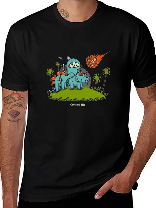 D&D Dinosaur Critical Hit T-Shirt