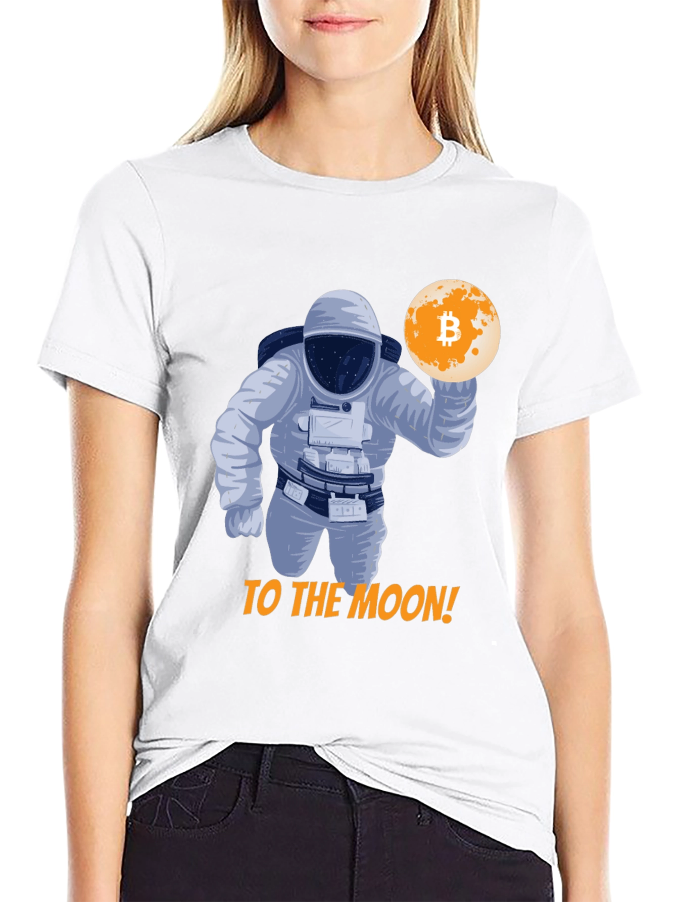 Bitcoin Astronaut T-Shirt - To The Moon!