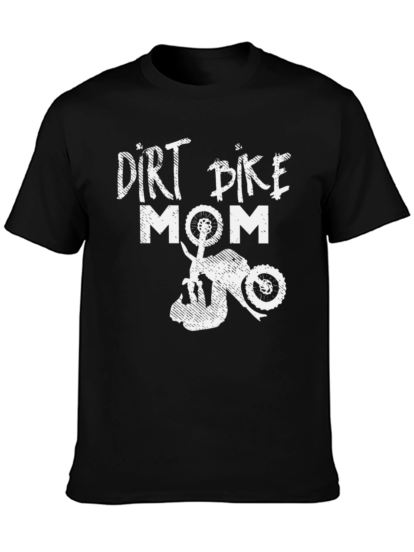 Dirt Bike Mom T-Shirt - Black Graphic Tee