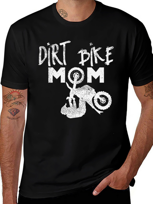 Dirt Bike Mom T-Shirt - Black Graphic Tee