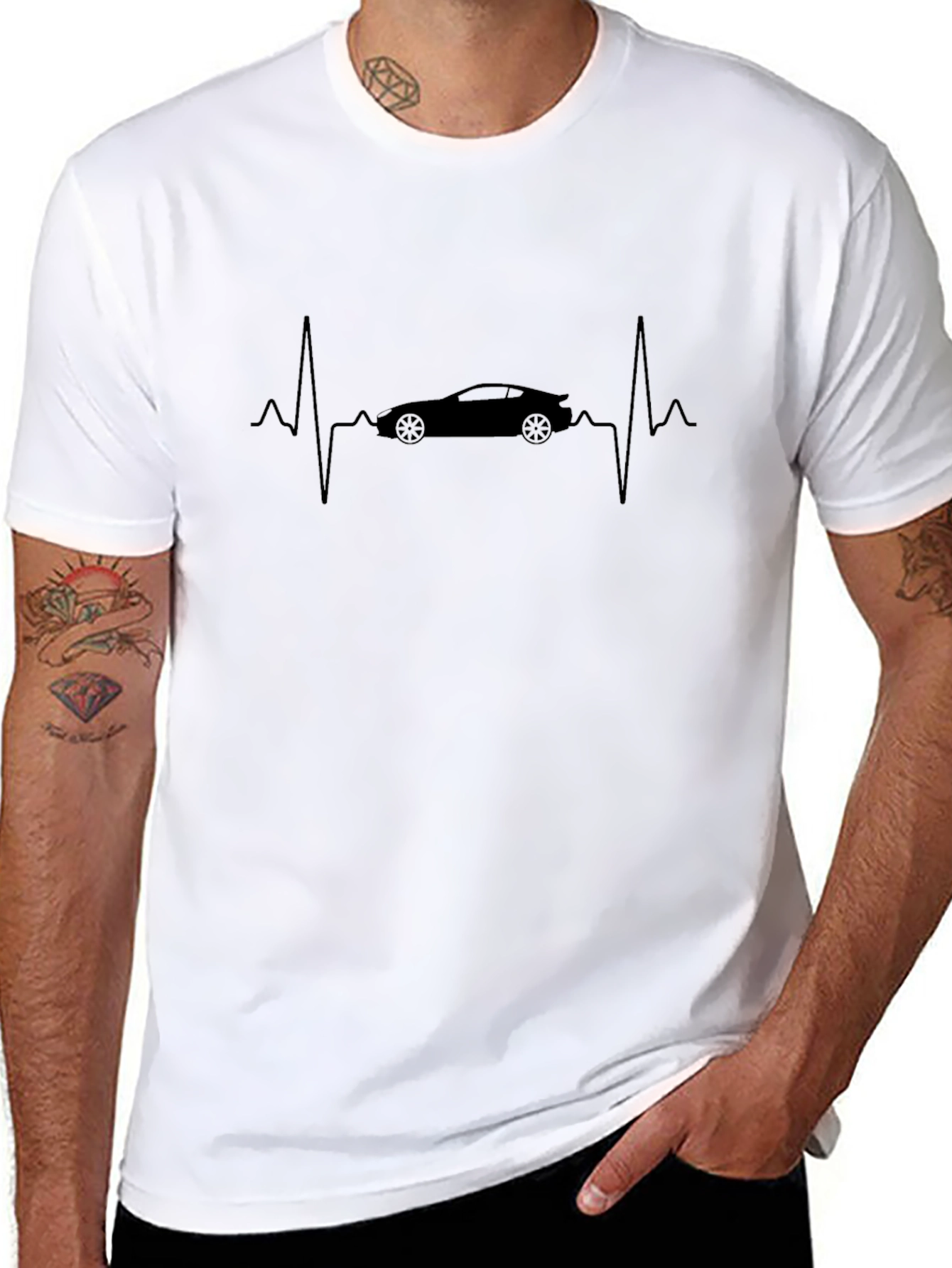Car Heartbeat T-Shirt - Automotive Enthusiast Tee