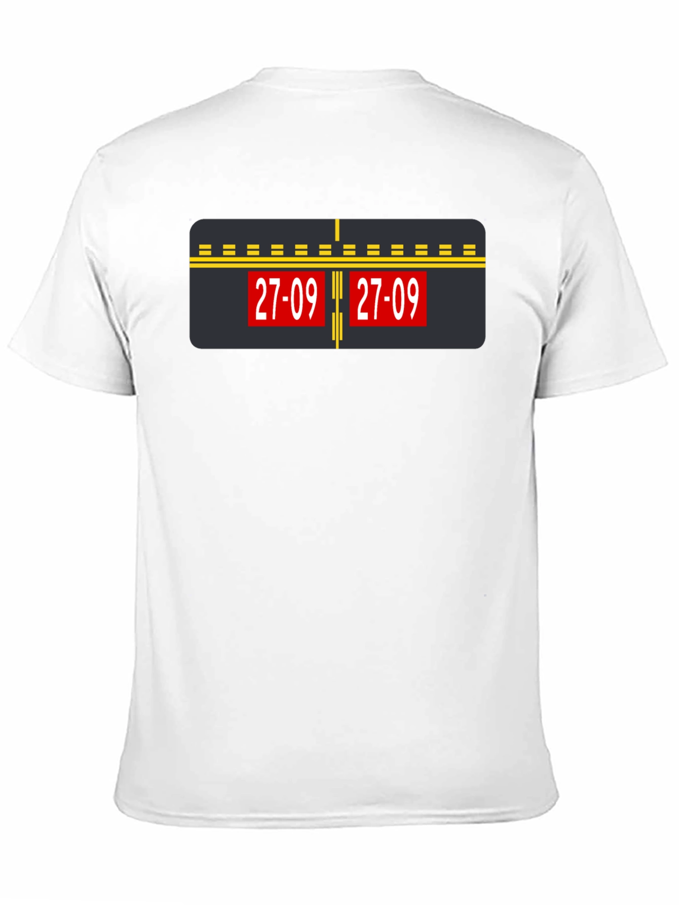 Airport Runway 27-09 Graphic Tee - Black