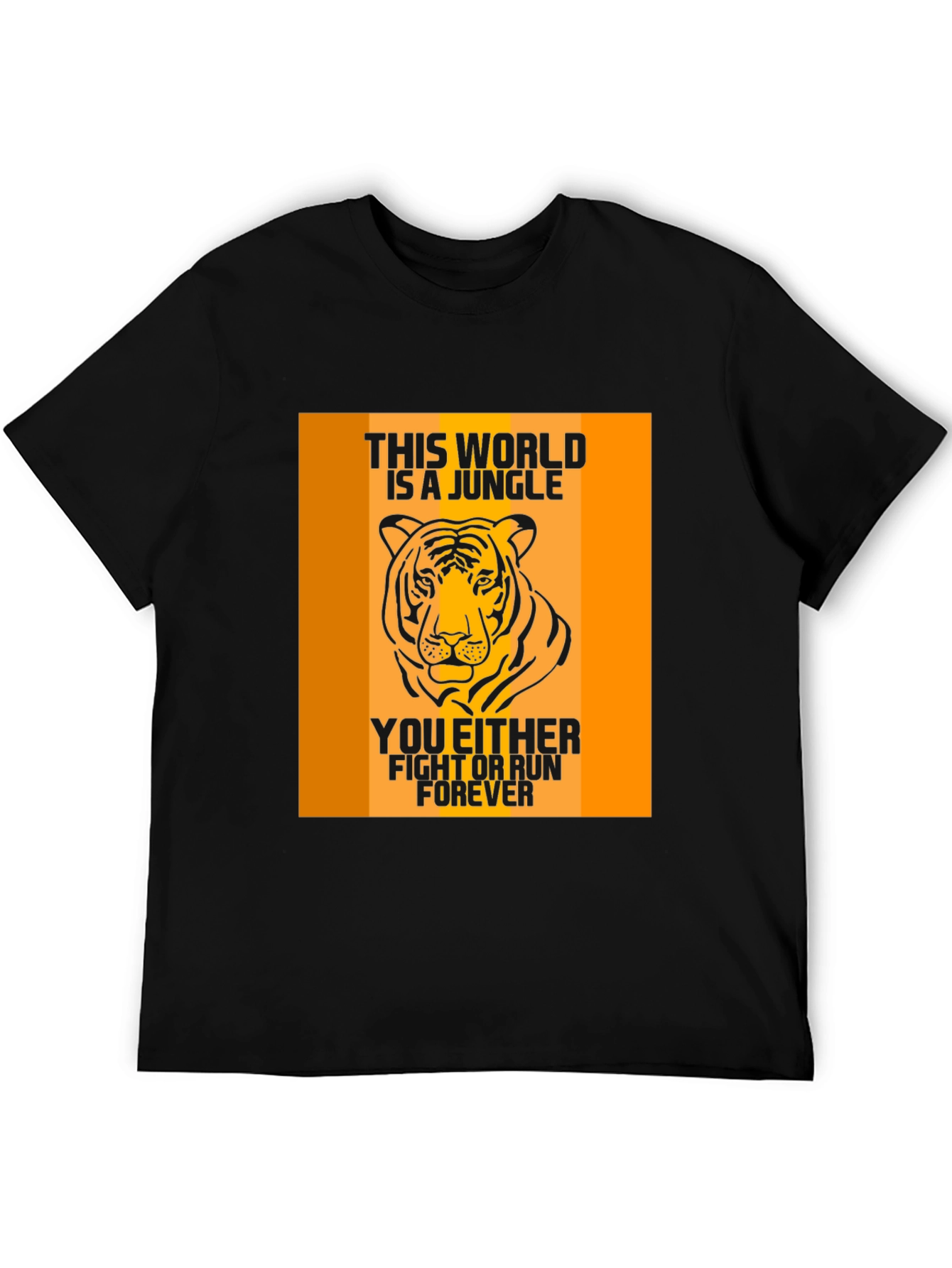 Jungle Tiger Graphic Print Mens T-Shirt