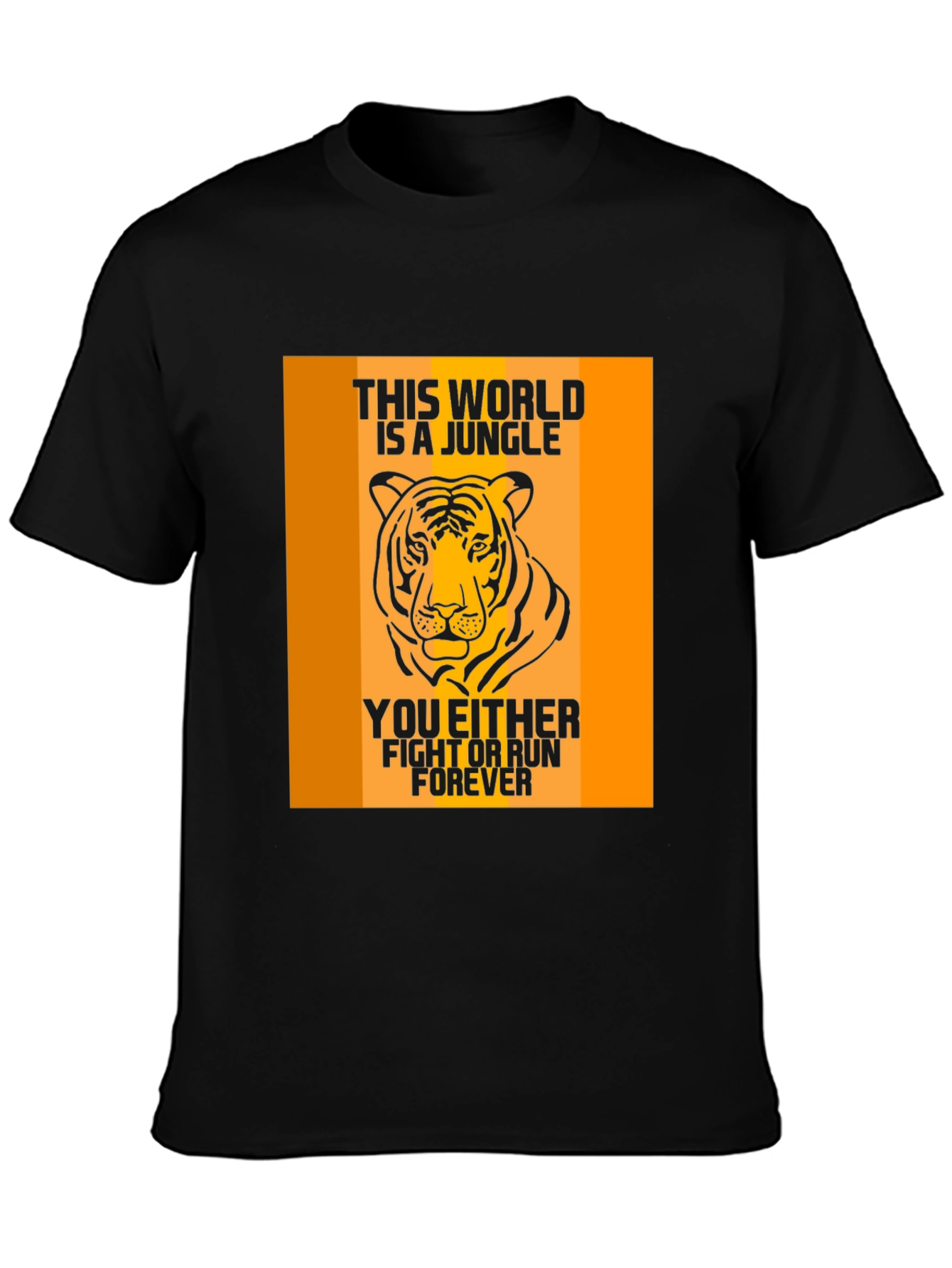 Jungle Tiger Graphic Print Mens T-Shirt