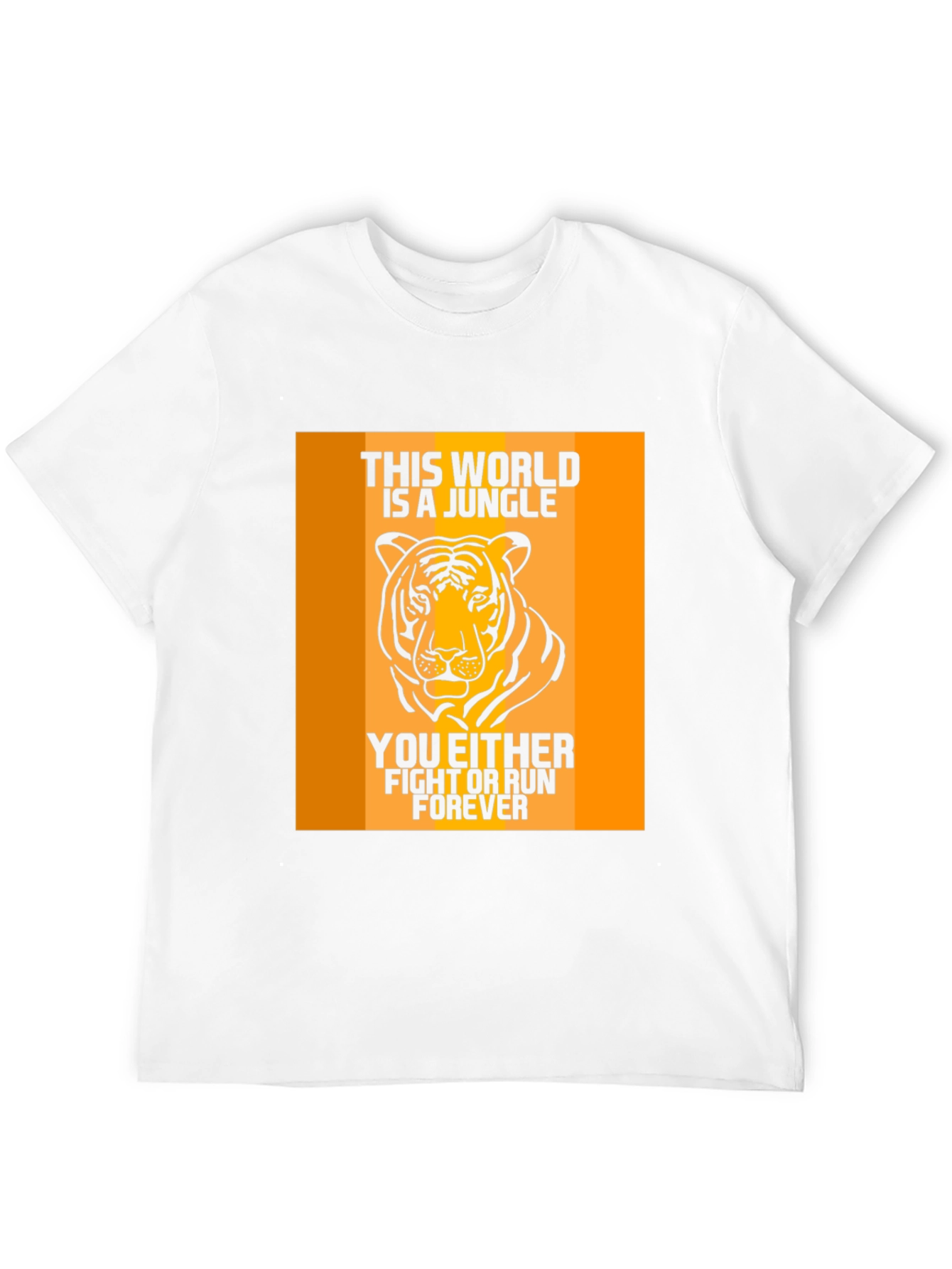 Jungle Tiger Graphic Print Mens T-Shirt